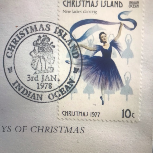 12 Days of Christmas Island Stamps Postal Commemorative Book 1977 Covers - Picture 2 of 7